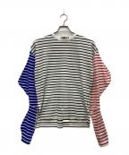 nagonstansナゴンスタンス）の古着「MIX Border Twist Sleeve ロングTシャツ」｜マルチカラー