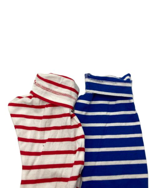 nagonstans（ナゴンスタンス）nagonstans (ナゴンスタンス) MIX Border Twist Sleeve ロングTシャツ マルチカラー サイズ:Ⅿの古着・服飾アイテム