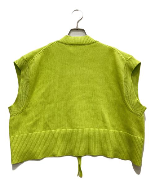 nagonstans（ナゴンスタンス）nagonstans (ナゴンスタンス) zip cropped vest/ジップクロップドベスト グリーン サイズ:Ⅿの古着・服飾アイテム