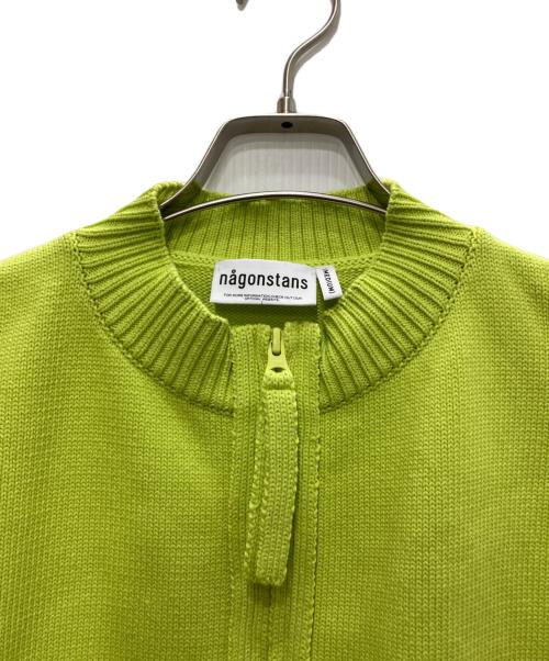 nagonstans（ナゴンスタンス）nagonstans (ナゴンスタンス) zip cropped vest/ジップクロップドベスト グリーン サイズ:Ⅿの古着・服飾アイテム