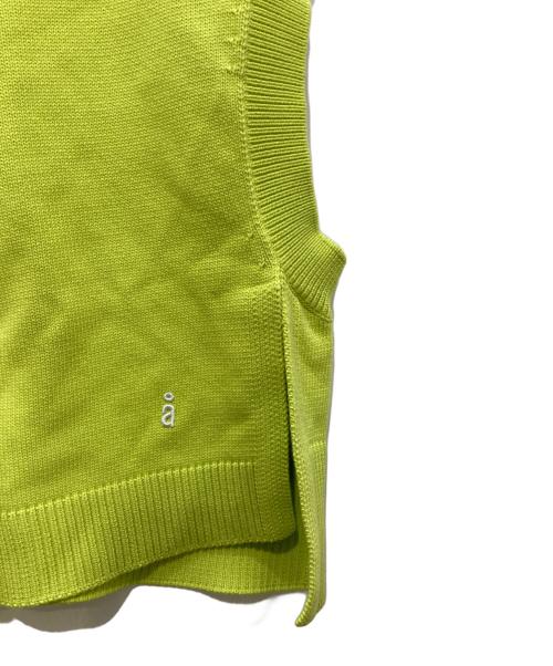 nagonstans（ナゴンスタンス）nagonstans (ナゴンスタンス) zip cropped vest/ジップクロップドベスト グリーン サイズ:Ⅿの古着・服飾アイテム