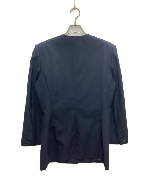 Christian Dior（クリスチャン ディオール）Christian Dior (クリスチャン ディオール) 7つ釦 ロングノーカラージャケット ネイビー サイズ:Lの古着・服飾アイテム