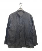 COMOLIコモリ）の古着「ベタシャン スタンドカラージャケット」｜グレー