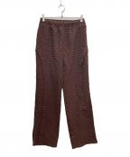 ANDERSSON BELLアンダーソンベル）の古着「Makeni Jacquard Track Pants」｜ブラウン