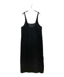 CITYSHOP（シティショップ）の古着「OPPOSITE CAMI DRESS/オポサイト　キャミ　ドレス」｜ブラック