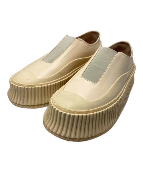 JIL SANDER（ジルサンダー）JIL SANDER (ジルサンダー) プラットフォームシューズ イエロー サイズ:37の古着・服飾アイテム