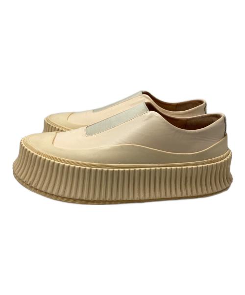 JIL SANDER（ジルサンダー）JIL SANDER (ジルサンダー) プラットフォームシューズ イエロー サイズ:37の古着・服飾アイテム