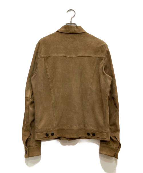 EMMETI（エンメティ）EMMETI (エンメティ) ゴートスキンレザージャケット ベージュ サイズ:46の古着・服飾アイテム