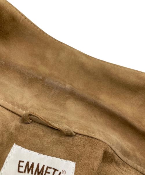 EMMETI（エンメティ）EMMETI (エンメティ) ゴートスキンレザージャケット ベージュ サイズ:46の古着・服飾アイテム