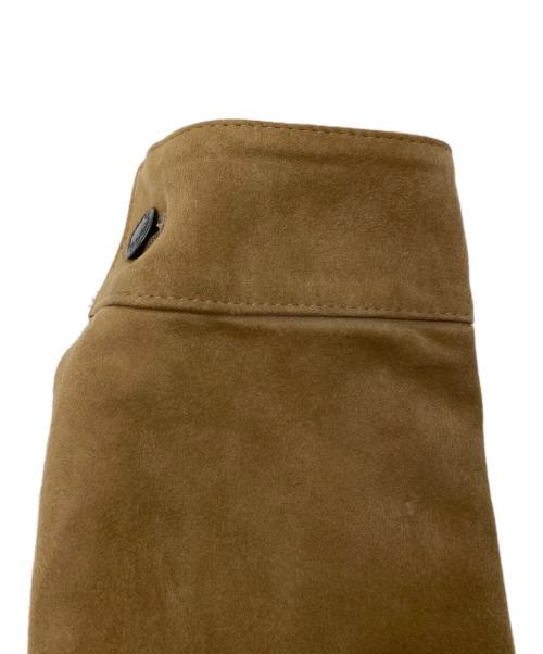 EMMETI（エンメティ）EMMETI (エンメティ) ゴートスキンレザージャケット ベージュ サイズ:46の古着・服飾アイテム