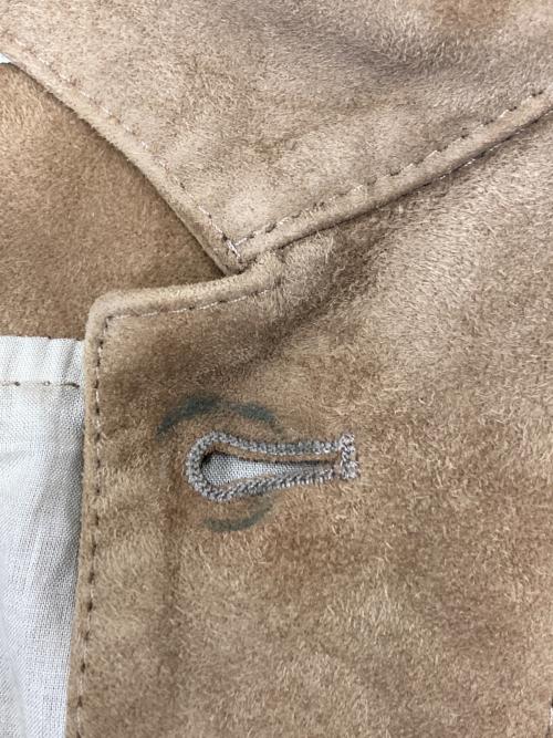 EMMETI（エンメティ）EMMETI (エンメティ) ゴートスキンレザージャケット ベージュ サイズ:46の古着・服飾アイテム