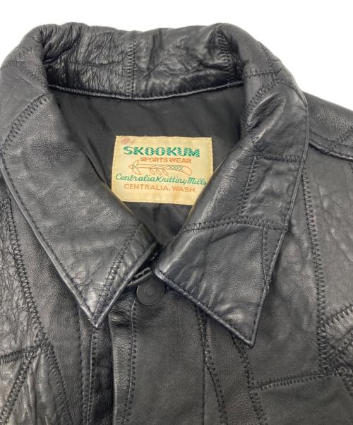 skookum（スクーカム）skookum (スクーカム) 417 by EDIFICE (417 バイ エディフィス) 417別注Recraft ブルゾン ブラック サイズ:Ｌの古着・服飾アイテム