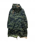 N.HOOLYWOODエヌ ハリウッド）の古着「ライナー付 カモフラモッズコート」｜カーキ