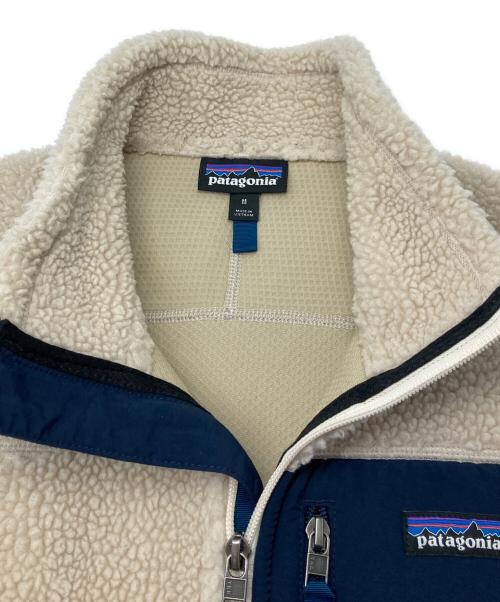 Patagonia（パタゴニア）Patagonia (パタゴニア) クラシック・レトロX・ベスト ベージュ×ブルー サイズ:Ⅿの古着・服飾アイテム