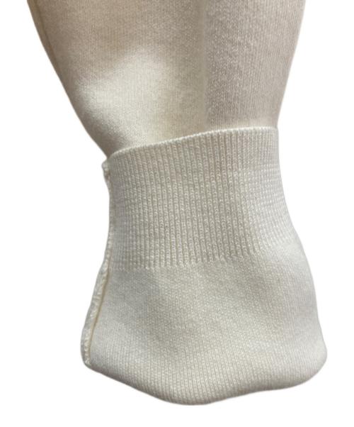 CABAN（キャバン）CABaN (キャバン) コットンカシミヤ クルーネックカーディガン ホワイト サイズ:XSの古着・服飾アイテム