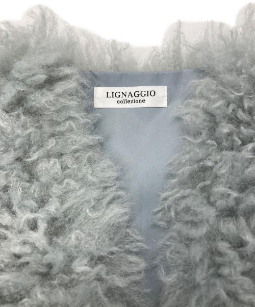 LIGNAGGIO（リナージオ）lignaggio (リナージオ) ファーベスト グレー サイズ:Ⅿの古着・服飾アイテム