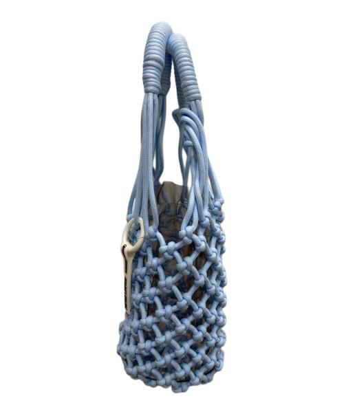 NaNa-NaNa（ナナ‐ナナ）NaNa-NaNa (ナナ‐ナナ) DRAW TOMORROW 編み込みバッグ ブルーの古着・服飾アイテム