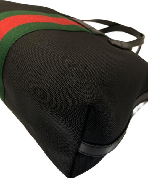 GUCCI（グッチ）GUCCI (グッチ) シェリーライン2WAYトートバッグ ブラックの古着・服飾アイテム