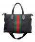 GUCCI (グッチ) シェリーライン2WAYトートバッグ ブラック：85000円