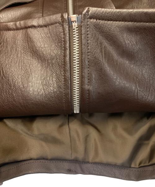 Knuth Marf（クヌースマーフ）Knuth Marf (クヌースマーフ) leather riders blouson/レザー ライダース ブルゾン ブラウン サイズ:Ⅿの古着・服飾アイテム