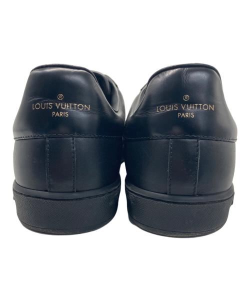 LOUIS VUITTON（ルイ ヴィトン）LOUIS VUITTON (ルイ ヴィトン) エンボスモノグラム レザースニーカー ブラック サイズ:6の古着・服飾アイテム