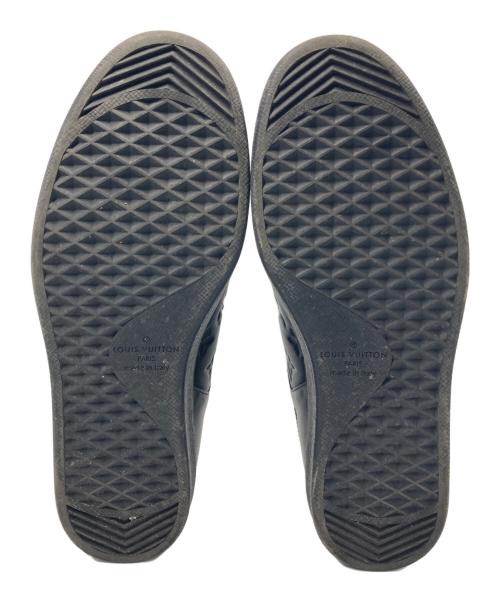 LOUIS VUITTON（ルイ ヴィトン）LOUIS VUITTON (ルイ ヴィトン) エンボスモノグラム レザースニーカー ブラック サイズ:6の古着・服飾アイテム