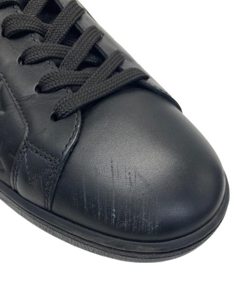 LOUIS VUITTON（ルイ ヴィトン）LOUIS VUITTON (ルイ ヴィトン) エンボスモノグラム レザースニーカー ブラック サイズ:6の古着・服飾アイテム