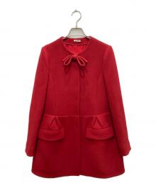 MIU MIU（ミュウミュウ）の古着「リボンミドルコート」｜レッド