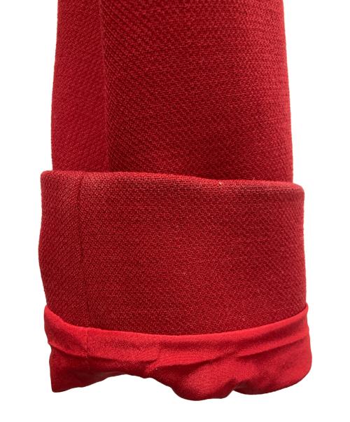 MIU MIU（ミュウミュウ）MIU MIU (ミュウミュウ) リボンミドルコート レッド サイズ:40の古着・服飾アイテム