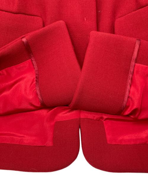 MIU MIU（ミュウミュウ）MIU MIU (ミュウミュウ) リボンミドルコート レッド サイズ:40の古着・服飾アイテム