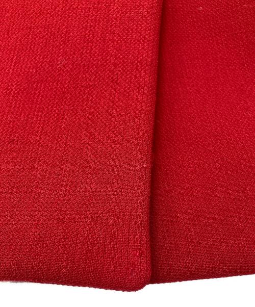 MIU MIU（ミュウミュウ）MIU MIU (ミュウミュウ) リボンミドルコート レッド サイズ:40の古着・服飾アイテム