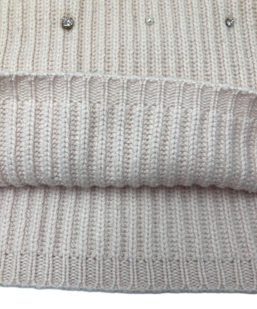 MIU MIU（ミュウミュウ）MIU MIU (ミュウミュウ) ビジューウールニット ピンク サイズ:40の古着・服飾アイテム