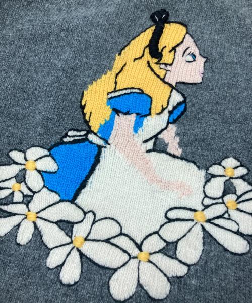 MIU MIU（ミュウミュウ）MIU MIU (ミュウミュウ) DISNEY (ディズニー) キャラクターモチーフニット グレー サイズ:38の古着・服飾アイテム