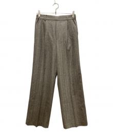 Spick and Span（スピック＆スパン）の古着「サキソニーイージースラックスパンツ」｜ブラウン