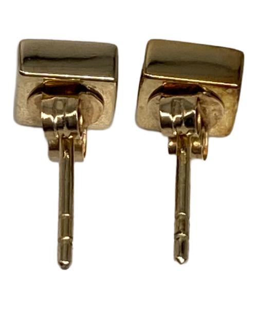 Chloe（クロエ）Chloe (クロエ) スクエアキューブピアス ゴールドカラーの古着・服飾アイテム