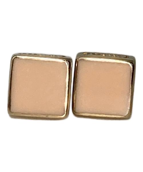 Chloe（クロエ）Chloe (クロエ) スクエアキューブピアス ゴールドカラーの古着・服飾アイテム