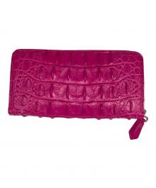 -（--）の古着「クロコダイルレザーウォレット」｜ピンク