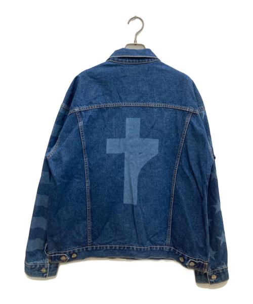 studio seven（スタジオセブン）STUDIO SEVEN (スタジオセブン) Motif Design Denim Jacket インディゴ サイズ:Lの古着・服飾アイテム
