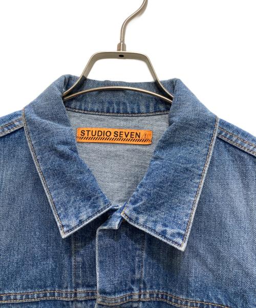 studio seven（スタジオセブン）STUDIO SEVEN (スタジオセブン) 切替デニムジャケット インディゴ サイズ:Mの古着・服飾アイテム