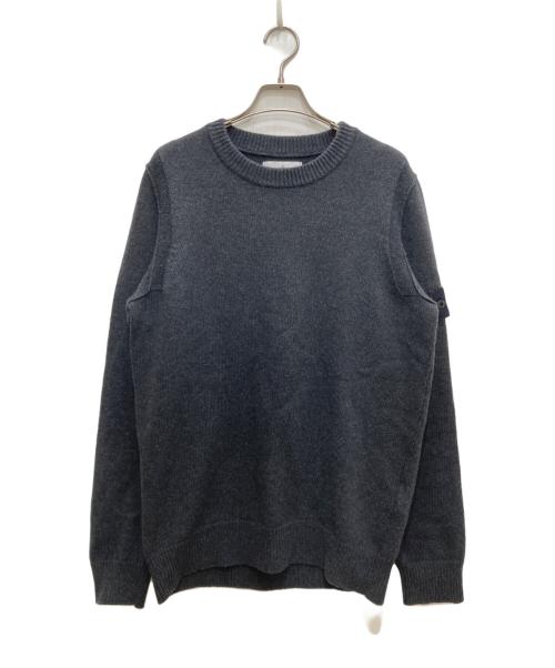 STONE ISLAND（ストーンアイランド）STONE ISLAND (ストーンアイランド) クルーネックニット グレー サイズ:Mの古着・服飾アイテム