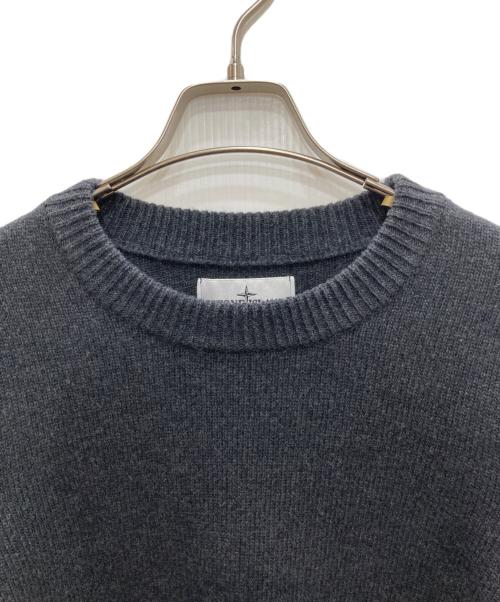 STONE ISLAND（ストーンアイランド）STONE ISLAND (ストーンアイランド) クルーネックニット グレー サイズ:Mの古着・服飾アイテム