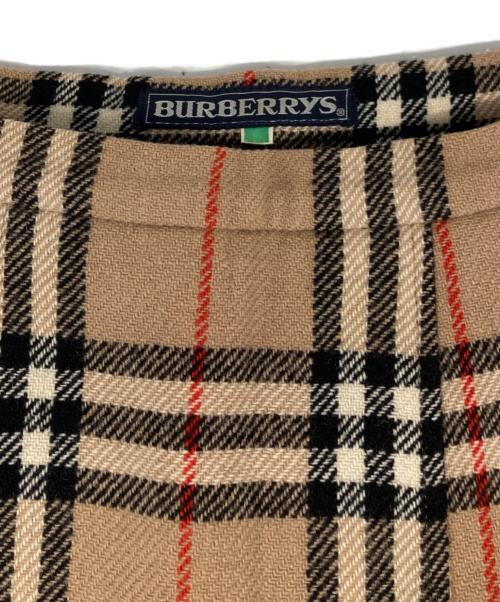 Burberry's（バーバリー）Burberry's (バーバリーズ) ノバチェックウールスカート ベージュ サイズ:不明の古着・服飾アイテム