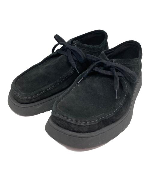 CLARKS（クラークス）CLARKS (クラークス) ZARA (ザラ) ワラビーシューズ ブラック サイズ:42の古着・服飾アイテム