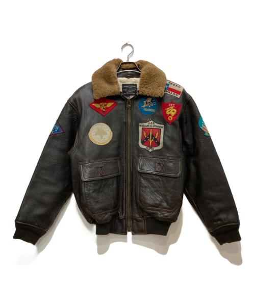 AVIREX（アヴィレックス）AVIREX (アヴィレックス) GOAT G-1 TOP GUNレザージャケット ブラウン サイズ:Ｓの古着・服飾アイテム
