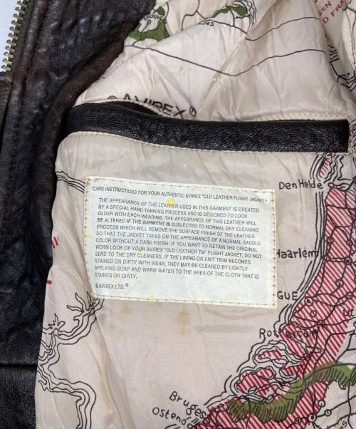 AVIREX（アヴィレックス）AVIREX (アヴィレックス) GOAT G-1 TOP GUNレザージャケット ブラウン サイズ:Ｓの古着・服飾アイテム