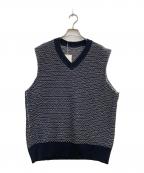 IRENISAイレニサ）の古着「TEXTURED KNIT VEST」｜ネイビー