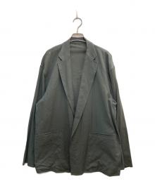 BLURHMS（ブラームス）の古着「Wool Rayon Silk Cardigan Jacket」｜グリーン