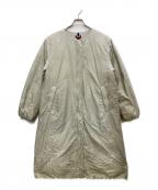 NANGAナンガ）の古着「NO COLLAR DOWN COAT」｜ベージュ
