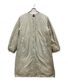 NANGA（ナンガ）の古着「NO COLLAR DOWN COAT」｜ベージュ