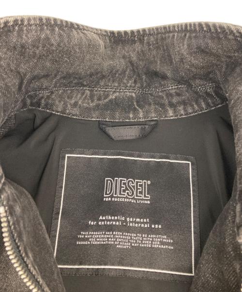 DIESEL（ディーゼル）DIESEL (ディーゼル) J-Harris Hybrid Jacket/Ｊ-ハリスハイブリッドジャケット ブラック サイズ:48の古着・服飾アイテム
